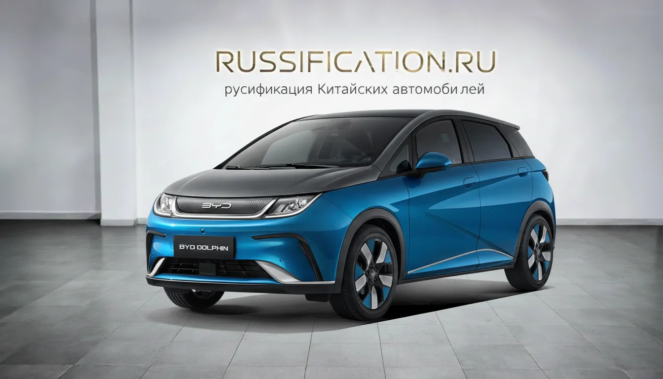 Русификация BYD Dolphin в Москве - профессиональный перевод интерфейса BYD на русский язык